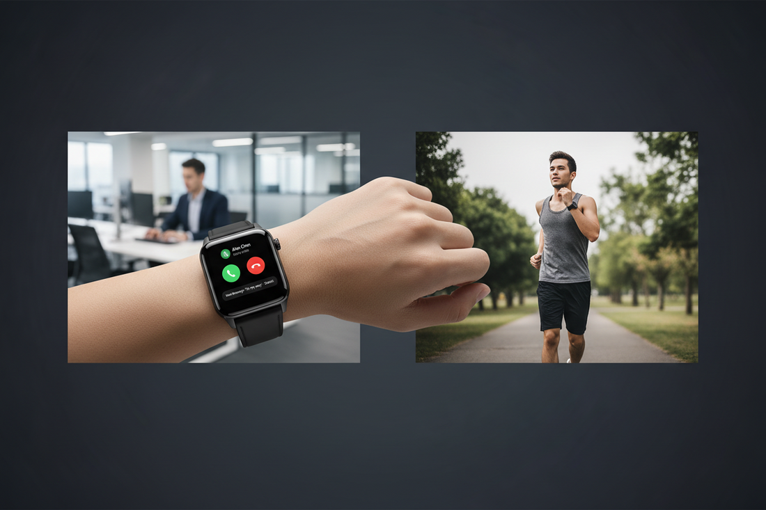 Bluetooth calling smart watch hands free wrist call message reminder for daily work sports