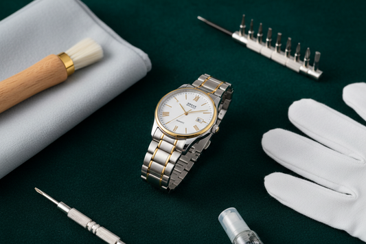 daily maintenance care for classic quartz wrist watch