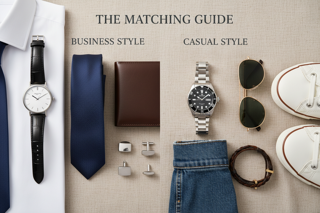 fashion watch outfit matching guide for daily business and casual style